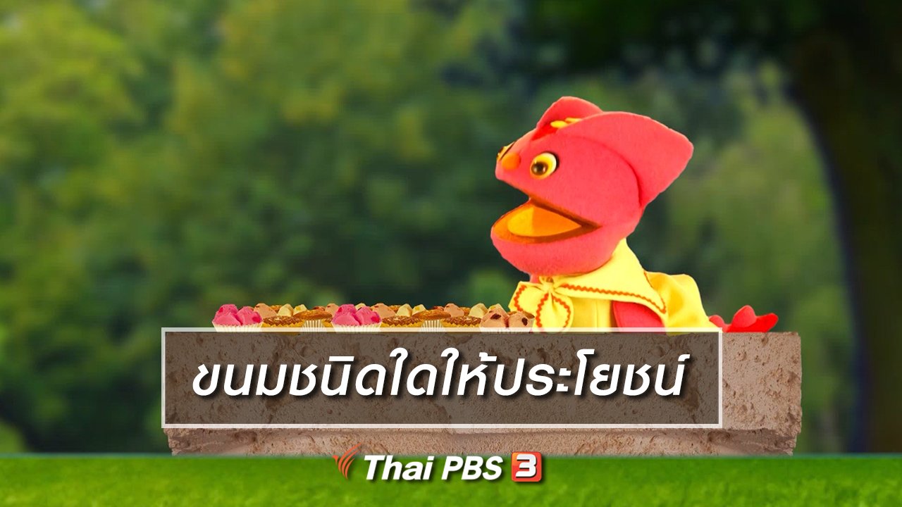 TataTitiToto ไดโนจอมป่วน - เกร็ดน่ารู้กับตาต้าตีตี้โตโต้ : ขนมชนิดใดให้ประโยชน์