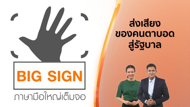 ข่าวภาษามือ : ส่งเสียงของคนตาบอดสู่รัฐบาล