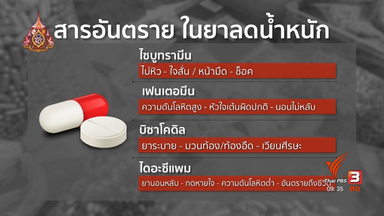 ข่าว 9 โมง - แตกประเด็นข่าว : ตัดวงจรผู้ค้า "ไซบูทรามีน"