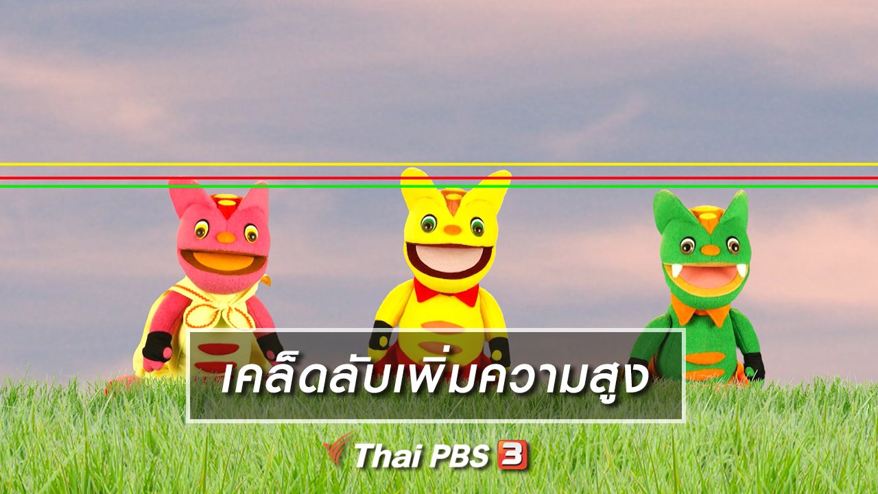 TataTitiToto ไดโนมหัศจรรย์ - เกร็ดน่ารู้กับตาต้าตีตี้โตโต้ : เคล็ดลับเพิ่มความสูง