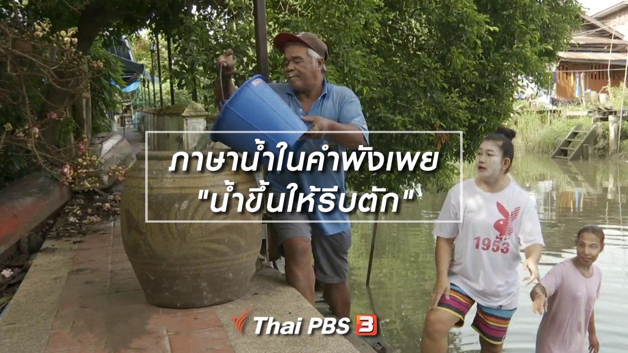ไทยบันเทิง - เพียงคำเดียว : ภาษาน้ำในคำพังเพย "น้ำขึ้นให้รีบตัก"