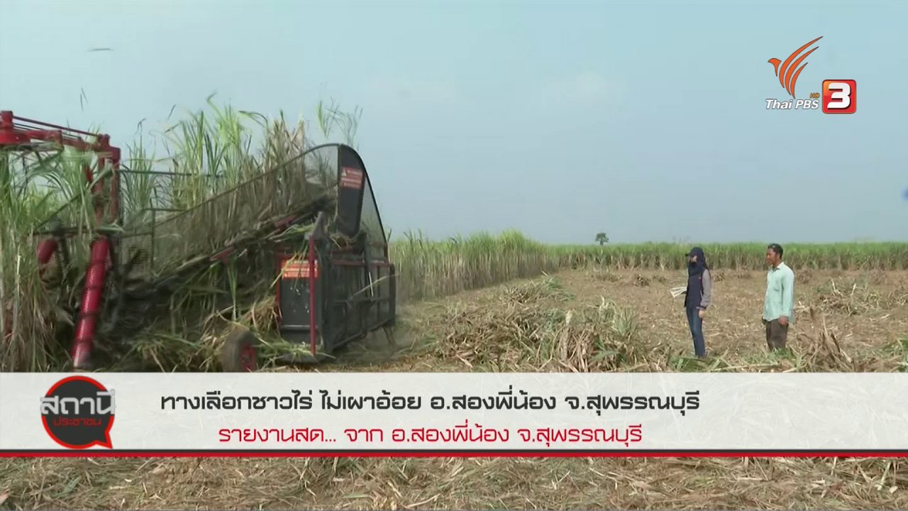 สถานีประชาชน - สถานีร้องเรียน : ทางเลือกชาวไร่ ไม่เผาอ้อย อ.สองพี่น้อง จ.สุพรรณบุรี