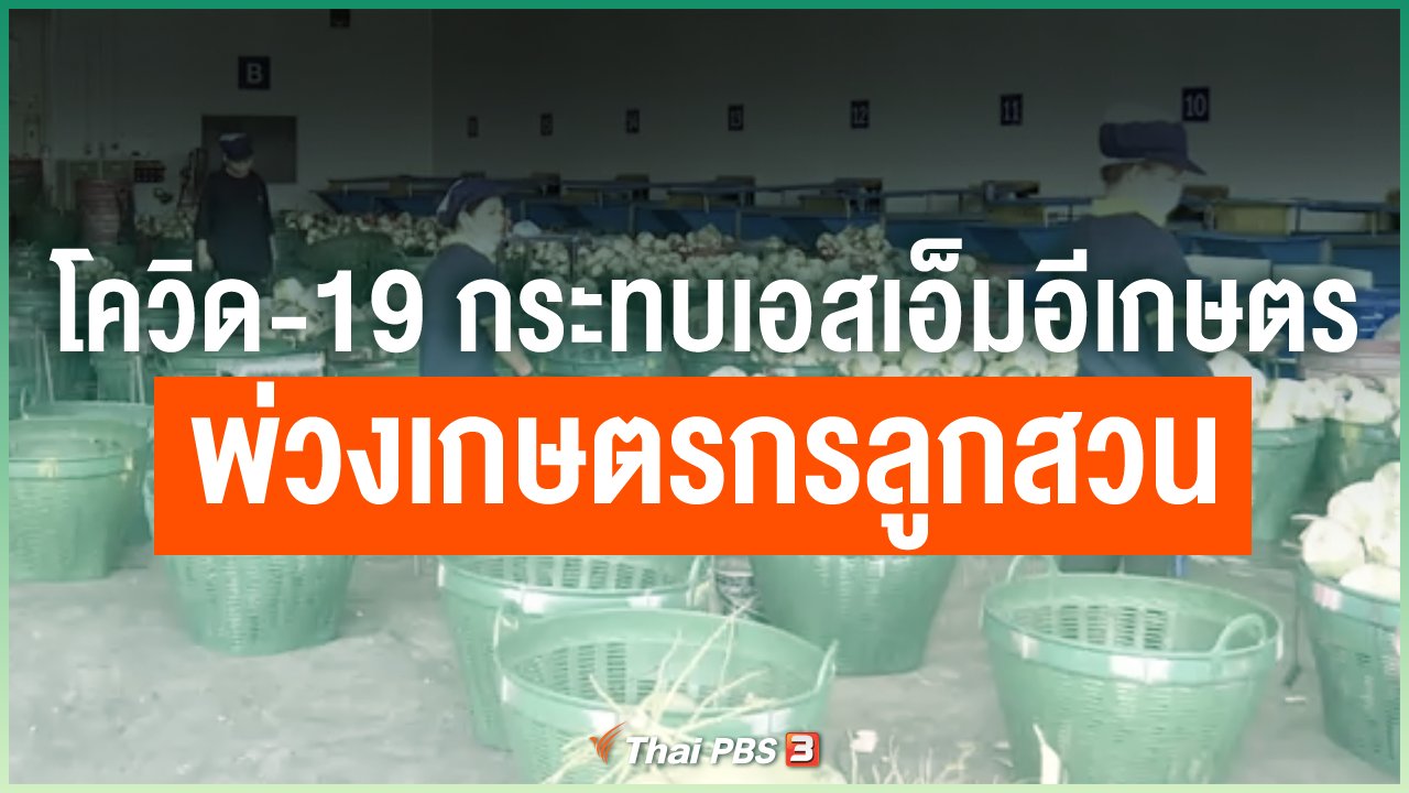 Coronavirus - โควิด-19 กระทบเอสเอ็มอีเกษตรพ่วงเกษตรกรลูกสวน