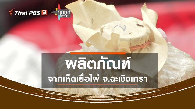 ผลิตภัณฑ์จากเห็ดเยื่อไผ่ จ.ฉะเชิงเทรา