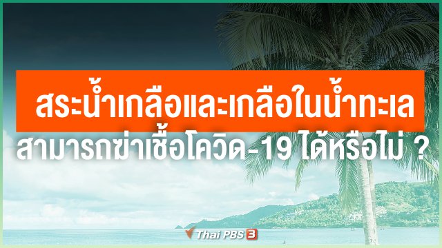 สระน้ำเกลือและเกลือในน้ำทะเล สามารถฆ่าเชื้อโควิด-19 ได้หรือไม่ ?