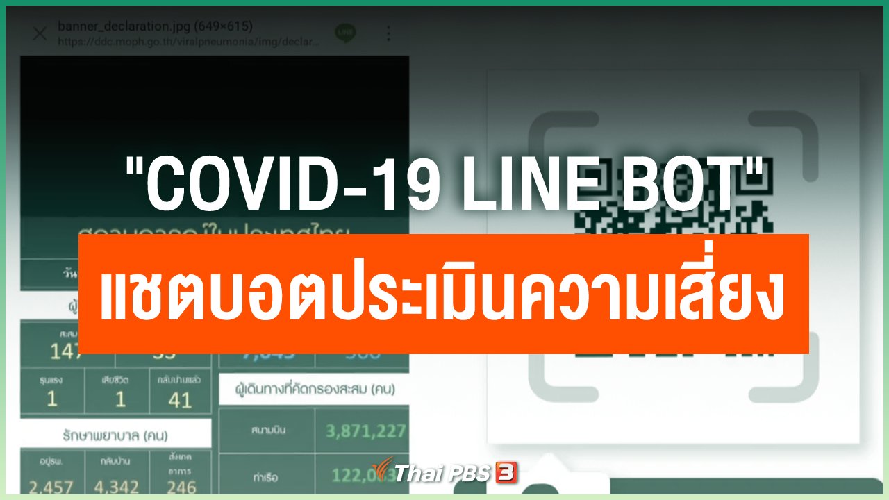 Coronavirus - "Covid-19 Line bot" แชตบอตประเมินความเสี่ยง