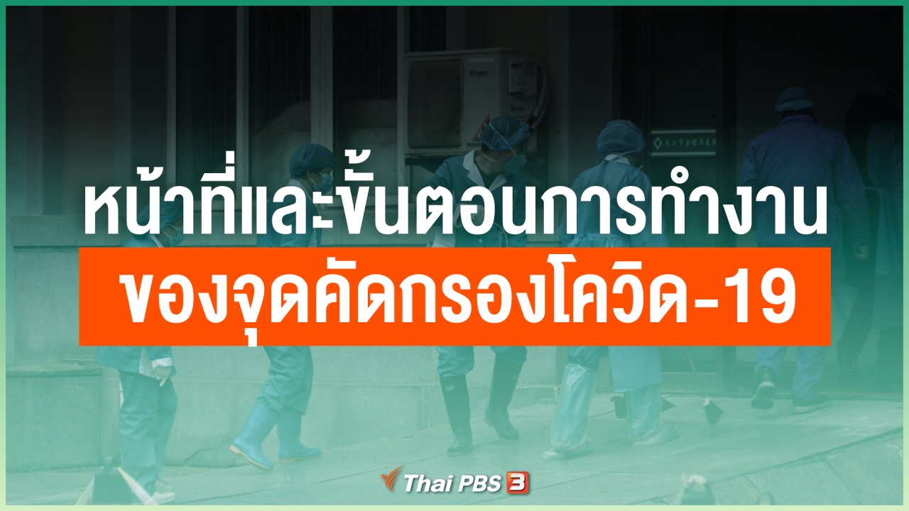 ไทยสู้โควิด-19 - หน้าที่และขั้นตอนการทำงานของจุดคัดกรองโควิด-19