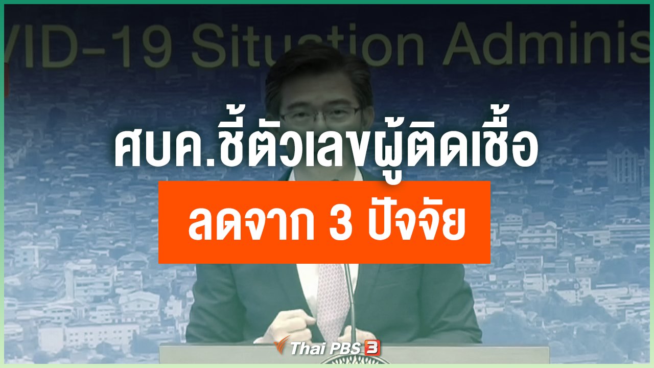 Coronavirus - ศบค.ชี้ตัวเลขผู้ติดเชื้อลดจาก 3 ปัจจัย