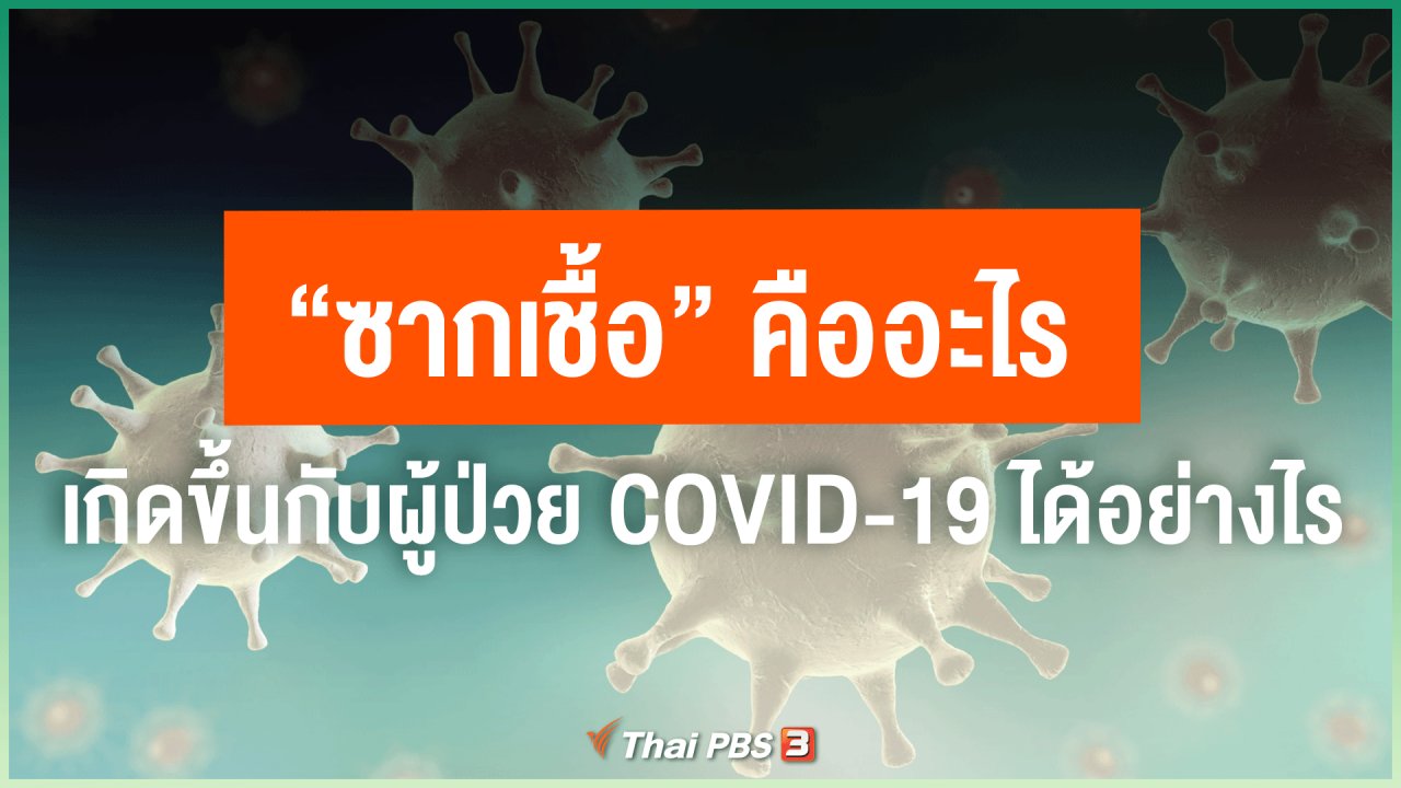 ไทยสู้โควิด-19 - "ซากเชื้อ" คืออะไร เกิดขึ้นกับผู้ป่วย COVID-19 ได้อย่างไร