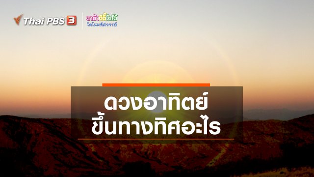 เกร็ดน่ารู้กับตาต้าตีตี้โตโต้ : ดวงอาทิตย์ขึ้นทางทิศอะไร