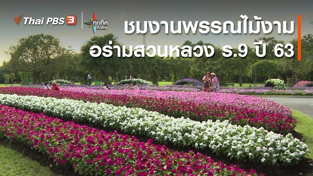 ชมงานพรรณไม้งามอร่ามสวนหลวง ร.9 ปี 63