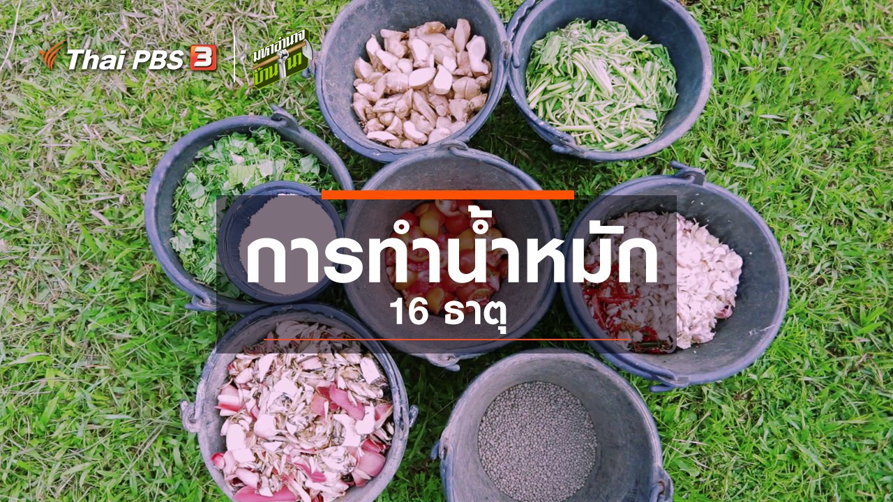 มหาอำนาจบ้านนา - สูตรลับฉบับบ้านนา : การทำน้ำหมัก 16 ธาตุ