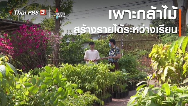 อาชีพทั่วไทย : เพาะกล้าไม้สร้างรายได้ระหว่างเรียน