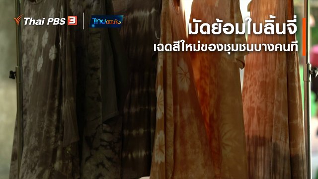 หัวใจในลายผ้า : มัดย้อมใบลิ้นจี่ เฉดสีใหม่ของชุมชนบางคนที