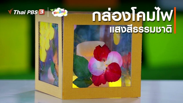 ​ไอเดียสอนศิลป์ : กล่องโคมไฟแสงสีธรรมชาติ